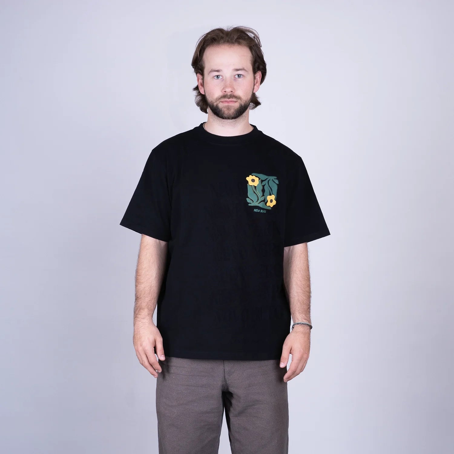 BOTANIC T-SHIRT - BLACK