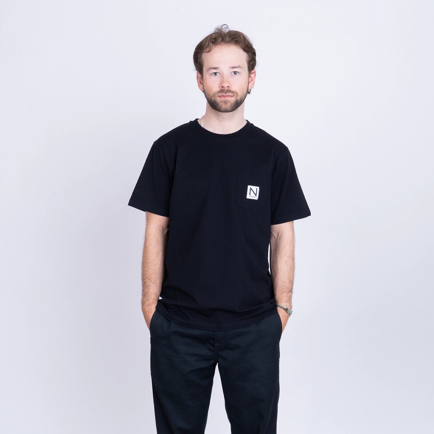 BOX POCKET T-SHIRT - BLACK