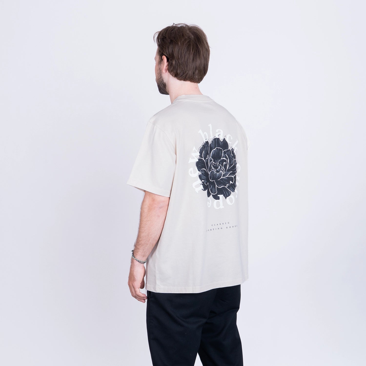 FLOWER T-SHIRT - STONE BEIGE