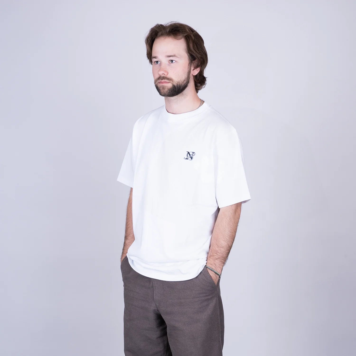 LETTER T-SHIRT - WHITE
