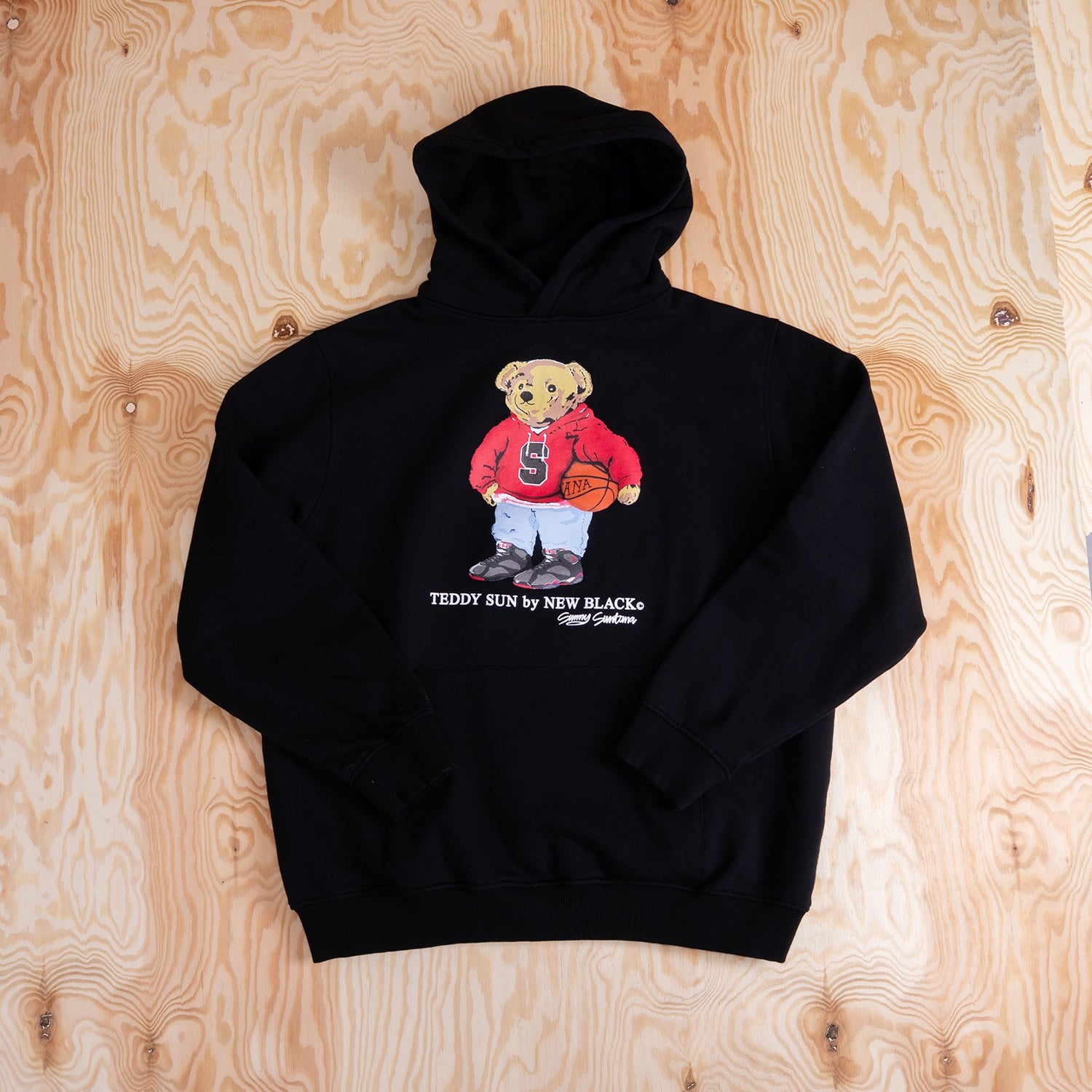 TEDDY HOODIE - BLACK